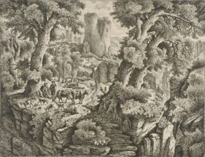 Mountainous Landscape with Herdsmen and Cattle