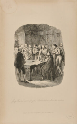 Guy Fawkes Subscribing his Examination after the Torture