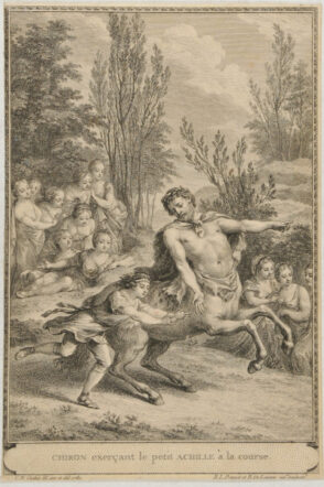 Chiron Exercant le Petit Achille a la Course