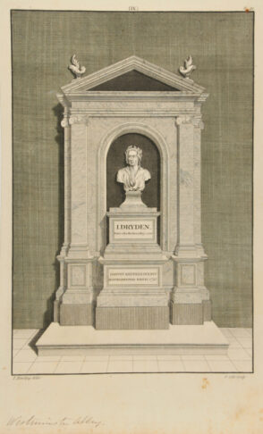 Tomb of John Dryden in Westminster Abbey