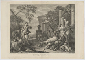 Russian Regiment Escorted by Cossacks