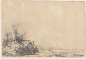 Cottages beside a Canal with a View of Ouderkerk