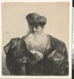 Old Man with Beard, Fur Cap, and Velvet Cloak