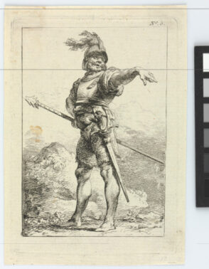 Plate 5 from the series “First Suite of Soldiers”