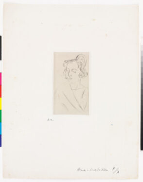 Spanish Woman with Hair Comb, Eyes Lowered