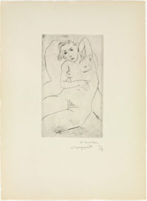 Seated Nude – Black Eyes