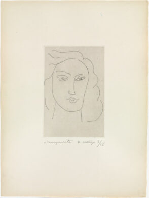 Head of Young Woman, Hair in the Wind