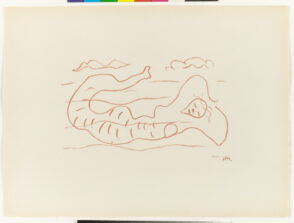 Mermaid, Study for “I wish to drag my pain the length of France”