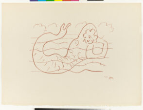 Mermaid, Study for “I wish to drag my pain the length of France”