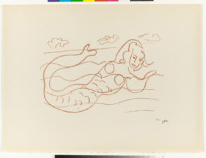Mermaid, Study for “I wish to drag my pain the length of France”