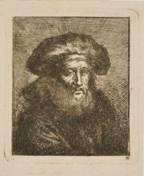 Head of a Bearded Man Wearing a Cap