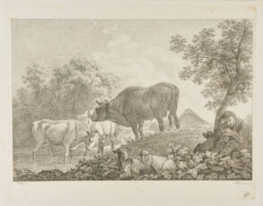Landscape with a Herd and Boy Sleeping