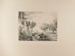 Landscape with Overturned Wagon