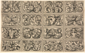 Sixteen Ornamental Panels