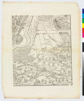 Plate from the series “Siege of Frankfurt”