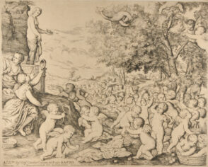 Cupids Gathered about a Statue of Venus
