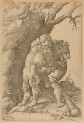 Hercules Strangling the Nemean Lion