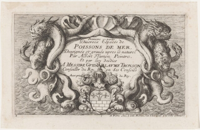 Title Plate from the series “Several Salt Water Fish Species, Part I”