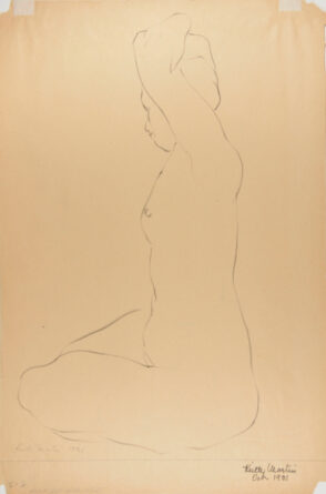 Seated Nude (recto); Standing Nude, Back View (verso)