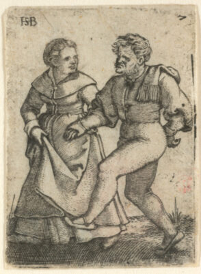 A Couple Dancing to the Left