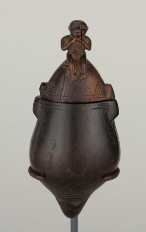 Flask with Figurative Lid