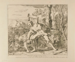 Seven illustrations from the book of Genesis: Cain murders Abel