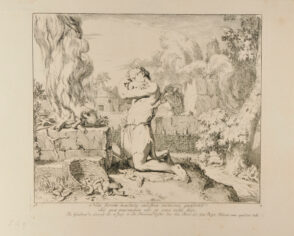 Seven illustrations from the book of Genesis: the sacrifices of Abel and Cain