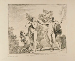 Seven illustrations from the book of Genesis: the Expulsion of Adam and Eve from Paradise