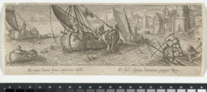 Fishing in the Sea by a Fortified Town