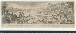 Shooting Fish in River with Arrows