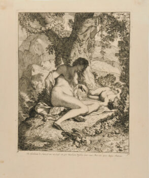 Venus and Cupid: the four elements, earth