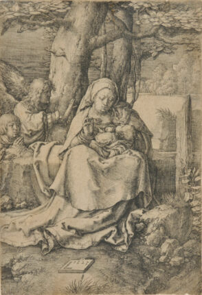 Virgin and Child Sitting in a Landscape