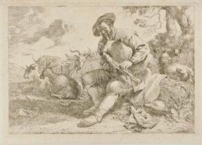 Shepherd Playing the Bagpipe