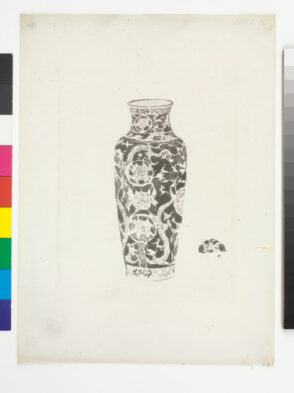 Plate XX from the book “A Catalogue of Blue and White Porcelain forming the collection of Sir Henry Thompson (London: Elllis and White, 1878)”