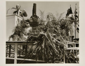 Mayor William Donald Schaefer at Reception for Joan Mondale, Baltimore.
