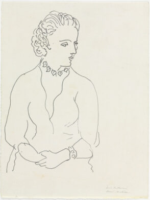 Seated Woman (recto and verso; study for Mallarmé?)
