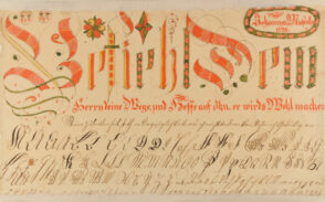 Vorschrift (Hand-Writing Sample)