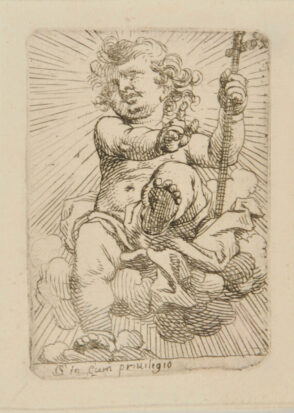 Infant St. John Sitting on Clouds