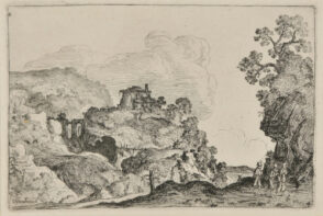 Rocky Landscape with Three Figures