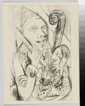 Pierrot with a Hand Mask