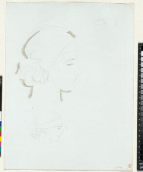 Female Head (recto); Sketch of Nudes (verso)