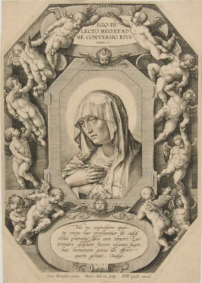 Head of the Virgin Surrounded by Angels
