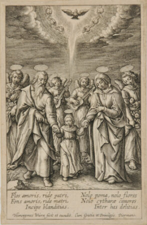 The Virgin Walking with Joachin and Anne, Accompanied by Angels