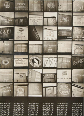 Untitled (Paste-Up of Railroad Car Sides)