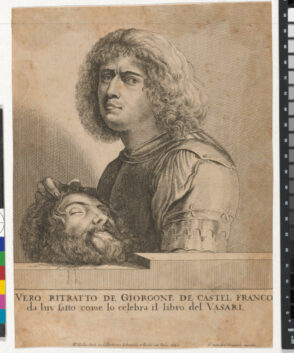 Vero ritratto de giorgone de castel franco da luy fatto come lo celebra il libro del vasari