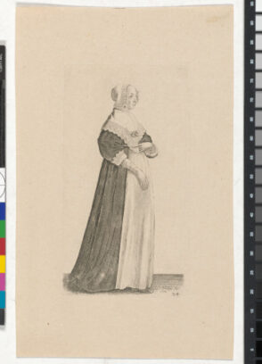 Woman with High Neckerchief and Long Apron