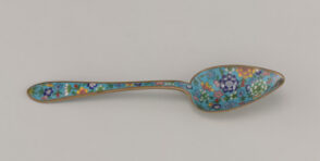 Cloisonné Spoon with Floral Design