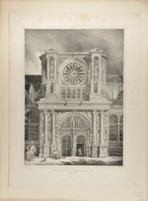 Portail lateral de l’Eglise de St. Clothilde, côté du nord, au grand Andeli