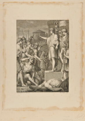 Germanicus Among the Lictors Addressing his Soldiers