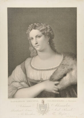 Raphaelis amicitia celeberrima La Fornarina